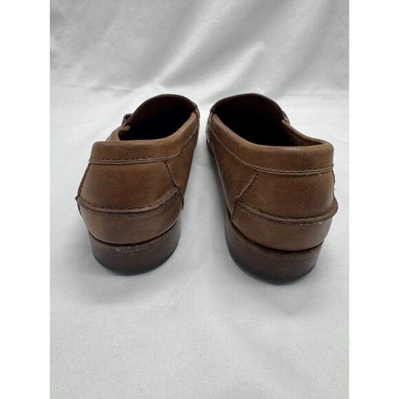 COLE HAAN Hand Sewn Brown Leather PENNY LOAFERS Sz 11 Office Work Academia - Picture 6 of 11